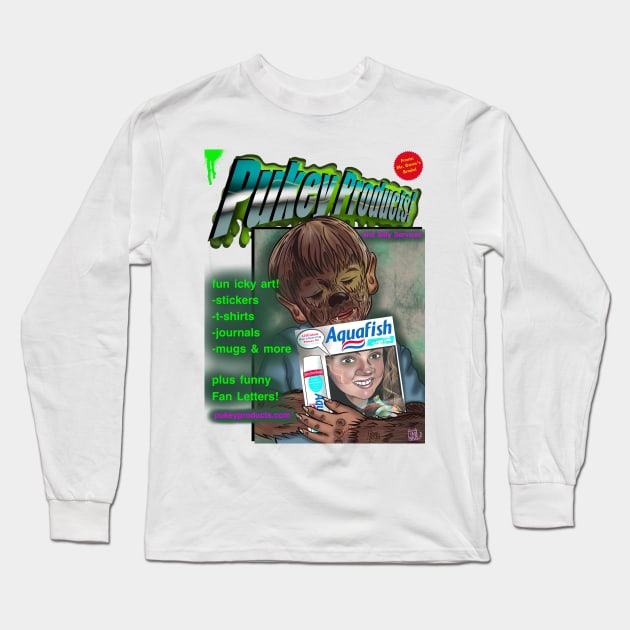 Pukey products 58 wolf boy Long Sleeve T-Shirt by Popoffthepage